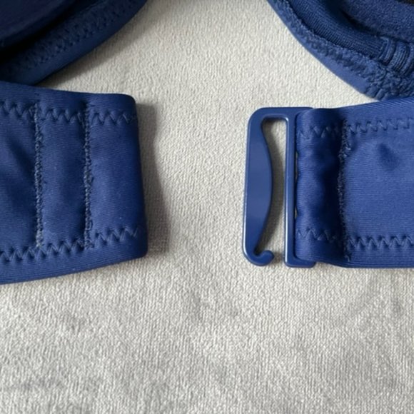 XS Old Navy Blue Corset Style Bikini Top - Picture 6 of 7